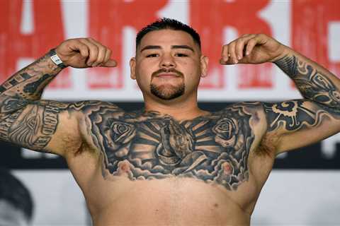 Andy Ruiz Jr shows off stunning body transformation at Chris Arreola weigh-in after shedding TWO..