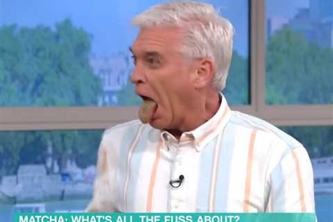 This Morning’s Phillip Schofield screams in disgust as guest Liz Earle gets hosts to try matcha for ..