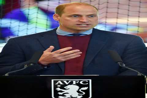 Prince William jokes he’s ‘the best armchair manager’ as he visits his beloved Aston Villa