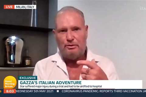 Susanna Reid bursts out laughing as Paul Gascoigne swears on Good Morning Britain and show is..