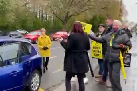 Nicola Sturgeon brands election rival Jayda Fransen ‘racist’ and ‘fascist’ in angry scenes outside..