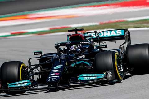 Lewis Hamilton takes 100th F1 pole at Spanish Grand Prix with rival Max Verstappen second on grid..