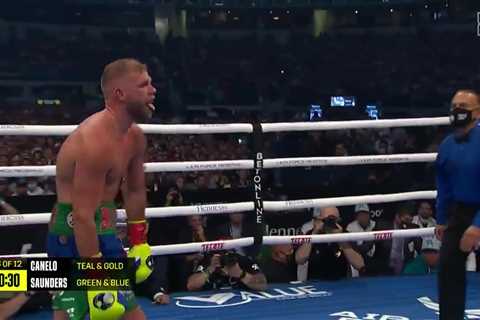 Watch Billy Joe Saunders taunt Canelo Alvarez with ‘Tyson Fury tongue’ sticking before being..