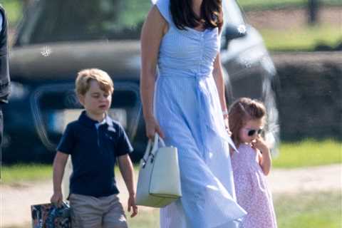 Princess Charlotte spotted mimicking mum Kate as she carries handbag ahead of day out with family..
