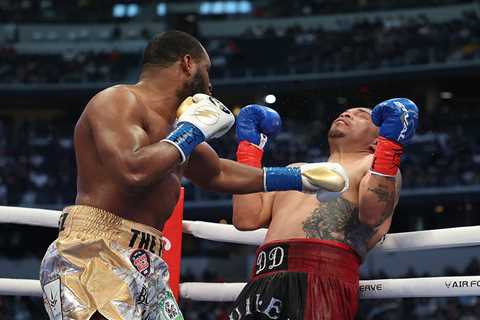 Fight fans slam ’embarrassing’ Nagy Aguilera who is booed out of arena after fight with Frank..
