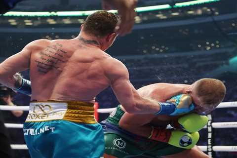 Watch the brutal Canelo Alvarez uppercut in slow motion that broke Billy Joe Saunders’ eye socket..
