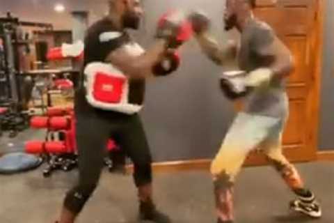 Watch as Deontay Wilder gets back into shape and trains iconic punching power ahead of ring return..