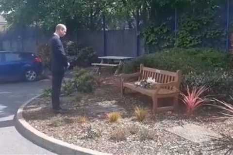 Prince William lays wreath in tribute to hero cop Sgt Matt Ratana who was shot and killed on duty