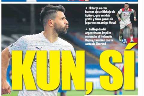 Sergio Aguero ‘agrees two-year Barcelona deal’ while Memphis Depay ‘house hunts in city ahead of..
