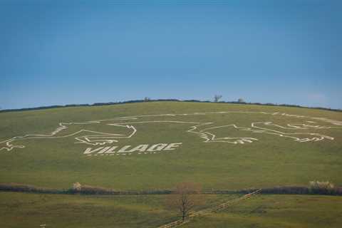 Spooky 100-metre chalk figure of ancient werewolf revealed as new Resident Evil Village video game..
