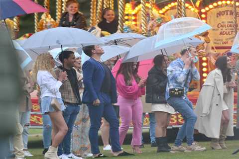 Towie stars recreate Prince Harry and Meghan Markle’s wedding with their carousel at finale wrap..