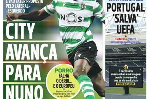 Man City in ‘advanced’ Nuno Mendes transfer talks and could use Pedro Porro in swap for 18-year-old ..