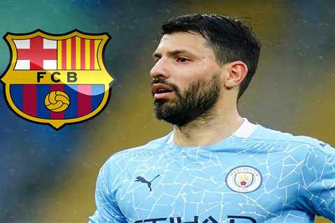 Sergio Aguero closing in on Barcelona free transfer but could be forced into 40 PER CENT pay cut on ..