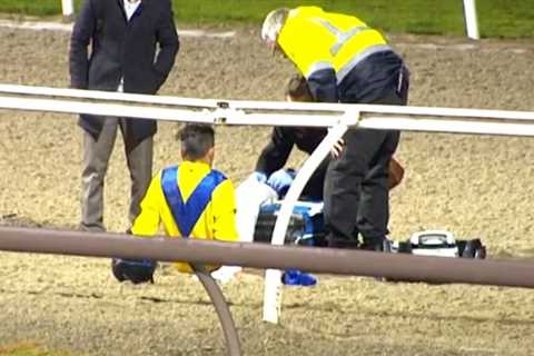 Jockey’s ‘harmless’ injury leads to leg being cut open in emergency surgery as probe launched into..