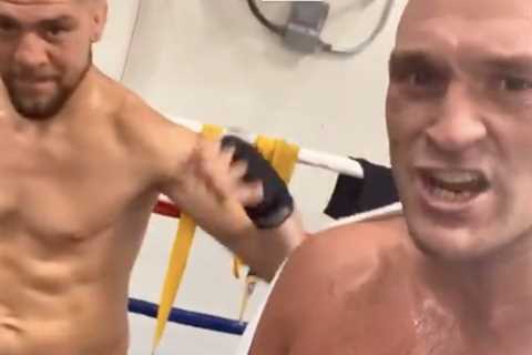 Tyson Fury trains with Nick Diaz and calls for Dana White to ‘make the fight’ ahead of the UFC..