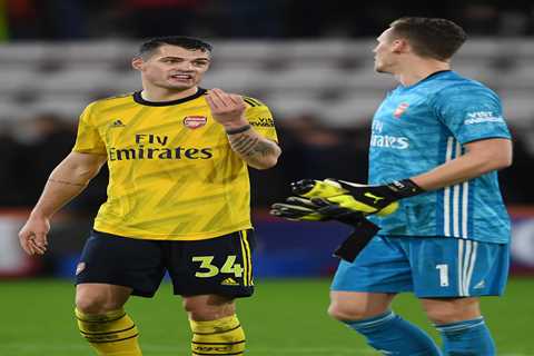 Arsenal midfielder Granit Xhaka ‘wants to leave club this summer’ with keeper Bernd Leno also..