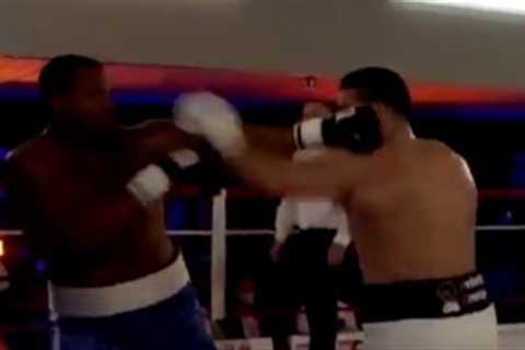 Watch hilarious somersault celebration gone wrong as Mahmoud Charr celebrates knocking out American ..