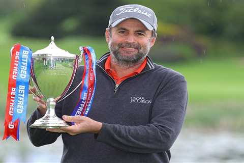 Richard Bland in tears after winning first European Tour title at British Masters at 478th attempt..