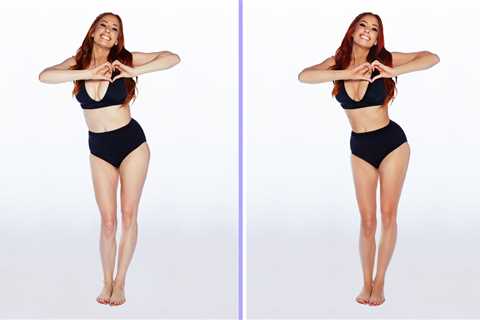 Stacey Solomon strips off to a bikini to reveal before and after airbrushed snaps for Loose Women..