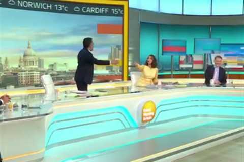 Susanna Reid awkwardly refuses hug from Adil Ray on Good Morning Britain as coronavirus rules are..