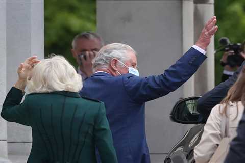 Prince Charles puts on a brave face at Belfast visit after son Harry revealed grief at Princess..