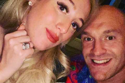 Pregnant Paris Fury flies to Miami to be with husband Tyson… days after he was spotted chatting to..