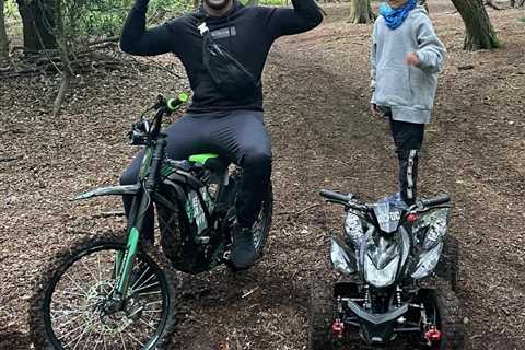 Anthony Joshua shares rare photo with young son JJ, 5, out quad biking with £500m Tyson Fury fight..