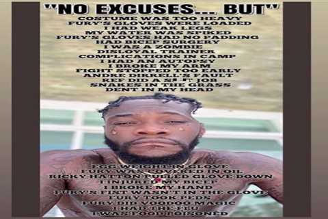 Tyson Fury slams Deontay Wilder and mockingly lists 26 ‘excuses’ Bronze Bomber made after loss..