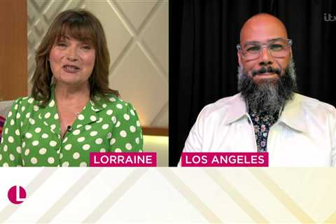 Meghan Markle’s first boyfriend is cut off TWICE in live TV blunder as Lorraine apologises for..