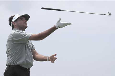 Bubba Watson shows off £170 PINK Air Jordan 4 golf shoes on final day of practice before PGA..