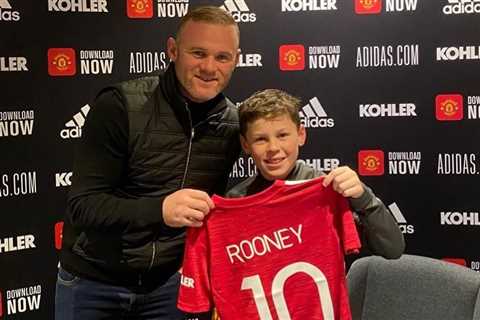 Wayne Rooney’s son Kai scores hat-trick and sets up other three in Man Utd U11s’ 6-3 win over Stoke
