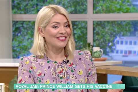 This Morning’s Holly Willoughby swoons over Prince William’s ‘bulging bicep’ in jab snap saying ‘he ..