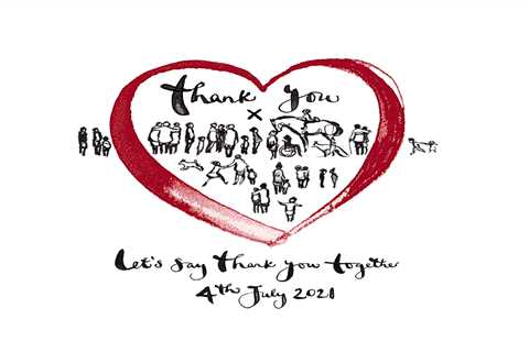 Children’s author Charlie Mackesy designs heart-warming card as a thank you to those who helped us..