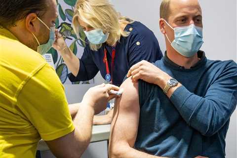 Prince William, 38, gets Covid vaccine after having coronavirus last year as jabs offered to..