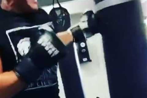 Watch wild Tyson Fury smack heavy bag in brutal warning to next ‘victim’ ahead of Anthony Joshua or ..