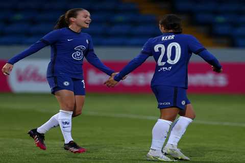 Chelsea 3 Everton 0: Reiten and Kerr star as Blues reach Women’s FA Cup quarters and keep treble..