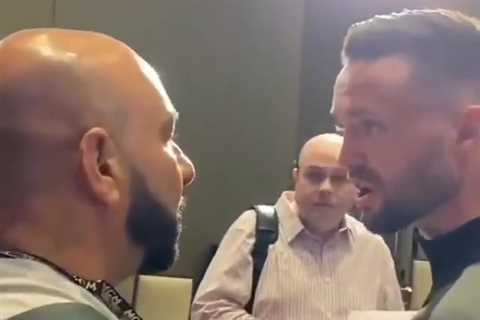 Watch Josh Taylor rage at Jose Ramirez’s manager Rick Mirigian and call him ‘f***ing a***hole’ in..