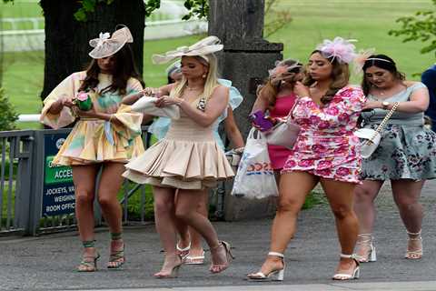 Glam racegoers dress to impress as thousands hit York for first weekend of crowds since lockdown..