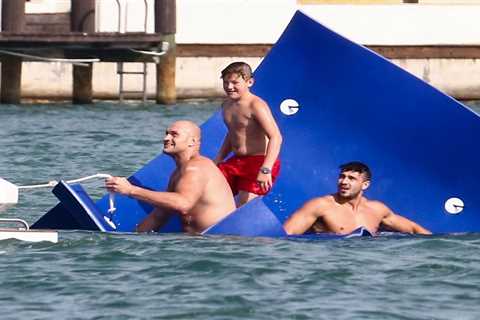 Tyson Fury makes a splash as he treats family to day on luxury yacht in Miami