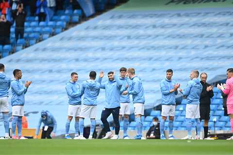Watch Sergio Aguero receive guard of honour ahead of final Man City game vs Everton ahead of..