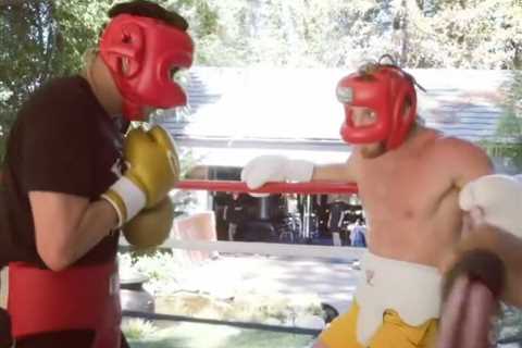 Watch Logan Paul show off Muhammad Ali rope-a-dope as YouTuber vows ‘two weeks until I beat Floyd..