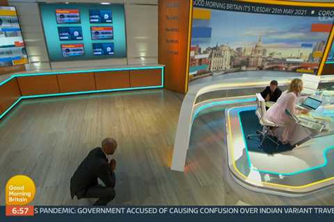 Bill Turnbull left red-faced after GMB airs his off-screen yoga session with weatherman Alex..