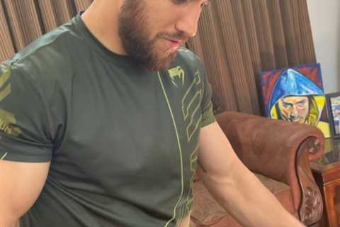 Vasyl Lomachenko teases UFC switch as boxing legend gets gifted personalised gear ahead of ring..