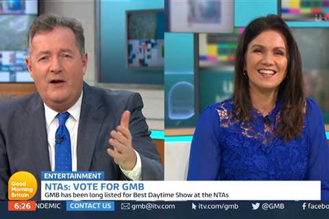 Piers Morgan ‘returns’ to Good Morning Britain with Susanna Reid in plea for viewers’ votes at the..