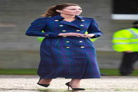 Kate Middleton stuns in £849 tartan coat as she attends NHS film screening with Prince William..