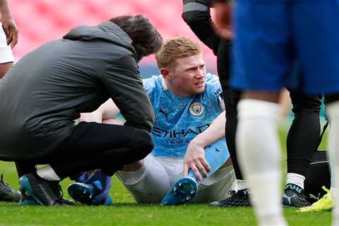 Kevin De Bruyne has been nursing THREE injuries in build-up to Man City’s Champions League final..