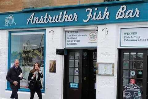 Kate Middleton and Prince William stop off for fish and chips at their old student takeaway