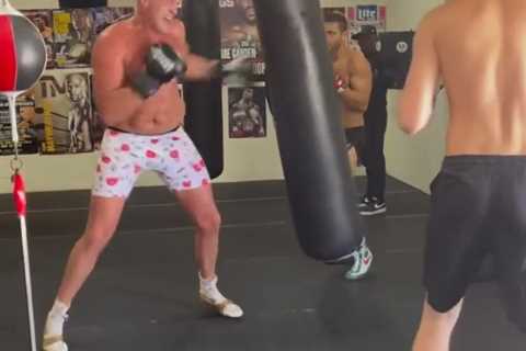Watch Tyson Fury practise huge left hook in training – the punch he plans to KO Deontay Wilder with ..