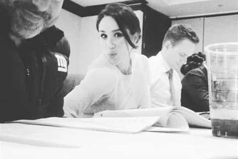 Meghan Markle playfully pouts for camera as former Suits co-star Rick Hoffman shares unseen photo..