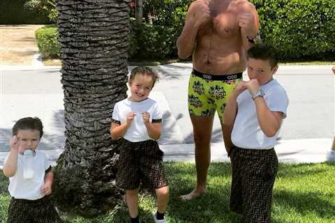 Tyson Fury’s boys look like they’ll follow dad into boxing while posing wearing matching Fendi..
